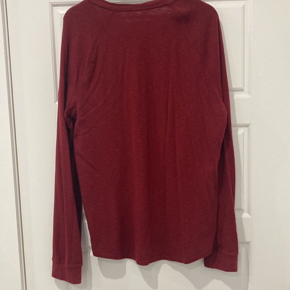 Mens red longsleeve shirt - Picture 2 of 3
